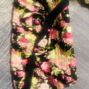 Madden Girl Black Floral Travel Bag